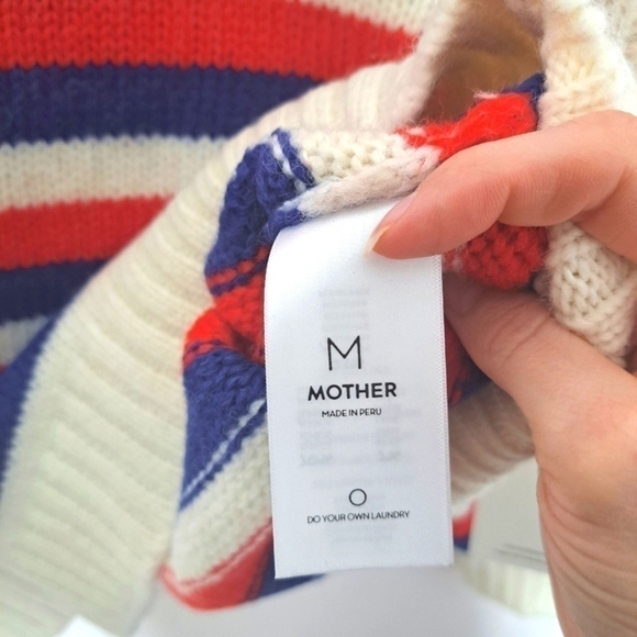 Mother the biggie jumper overboard striped sweater Medium NWT - Picture 10 of 11